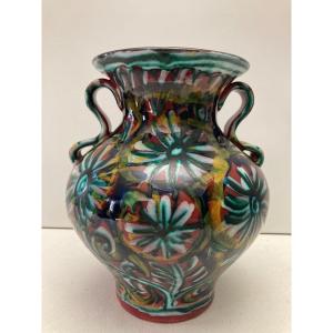 Vase Quimper Keraluc Ceramic Paul Yvain
