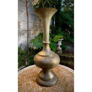 Very Large Brass Vase Islamic Art 18th/19th