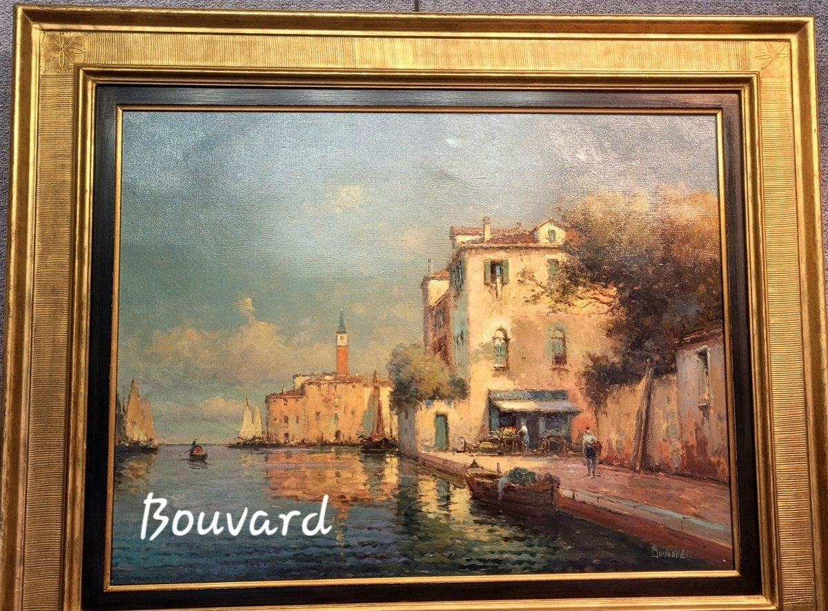 Bouvard, Venise. Huile Sur Toile Grand Format-photo-2