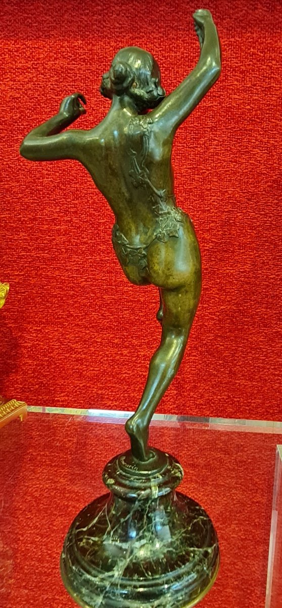 Bronze Art Deco, The Dancer, Signed Clemencin-photo-2