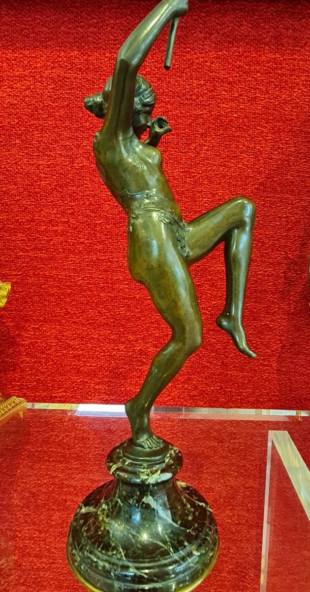 Bronze Art Deco, The Dancer, Signed Clemencin-photo-3