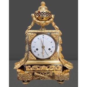 Important Louis XVI Clock With Complications Signed Hessen