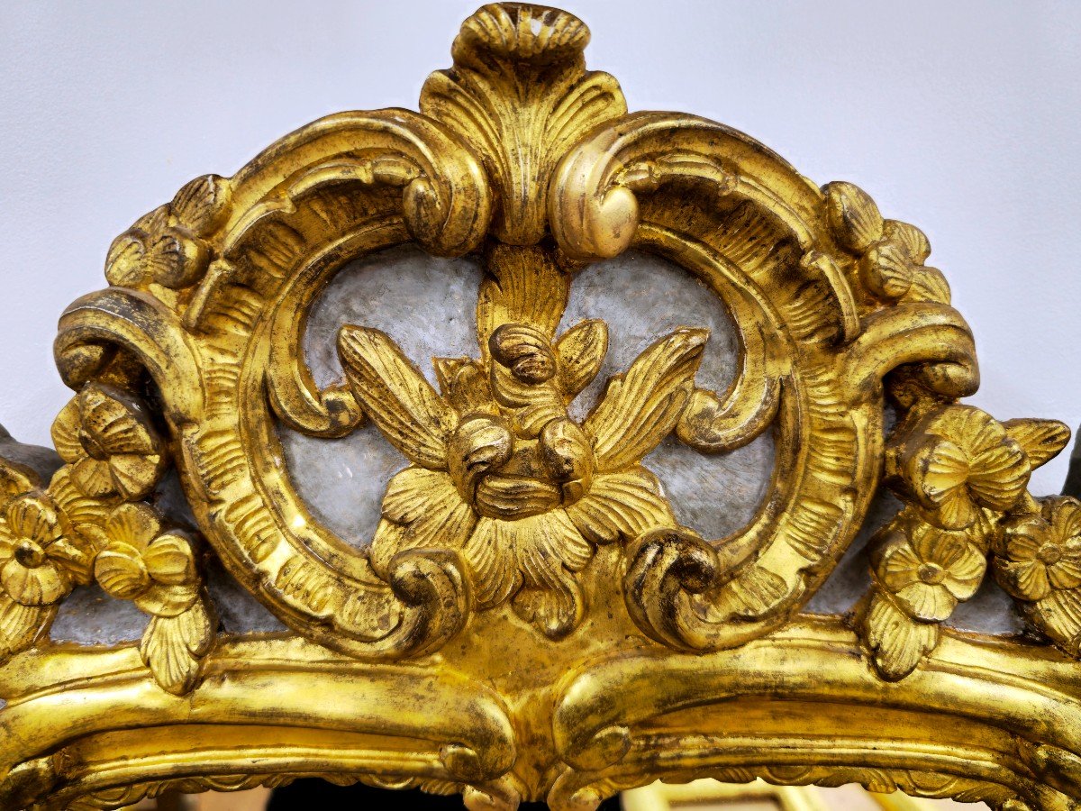 CADRE MIROIR LOUIS XV-photo-2