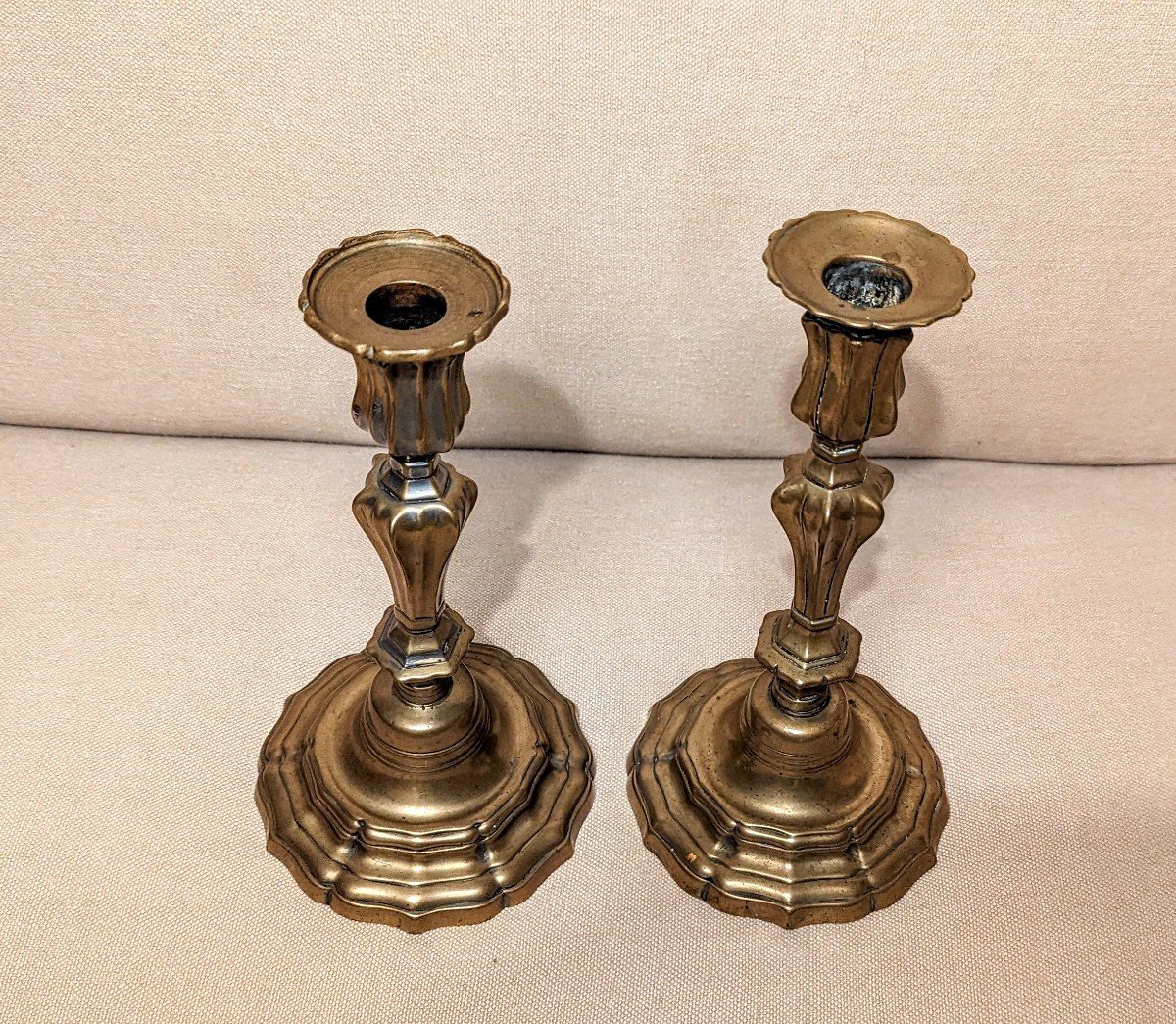 Pair Of Louis XV Candlesticks-photo-2