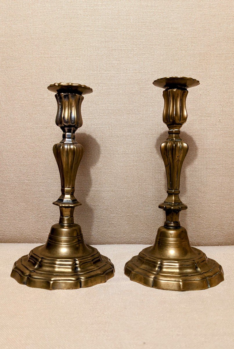 Pair Of Louis XV Candlesticks-photo-1