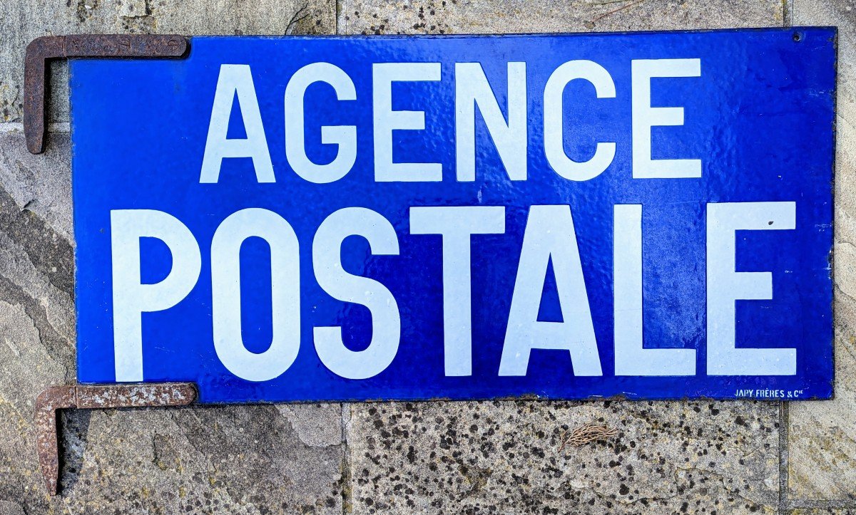 Enamel Sign Postal Agency-photo-2