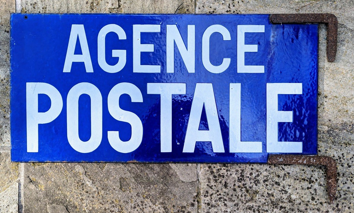 Enamel Sign Postal Agency-photo-1