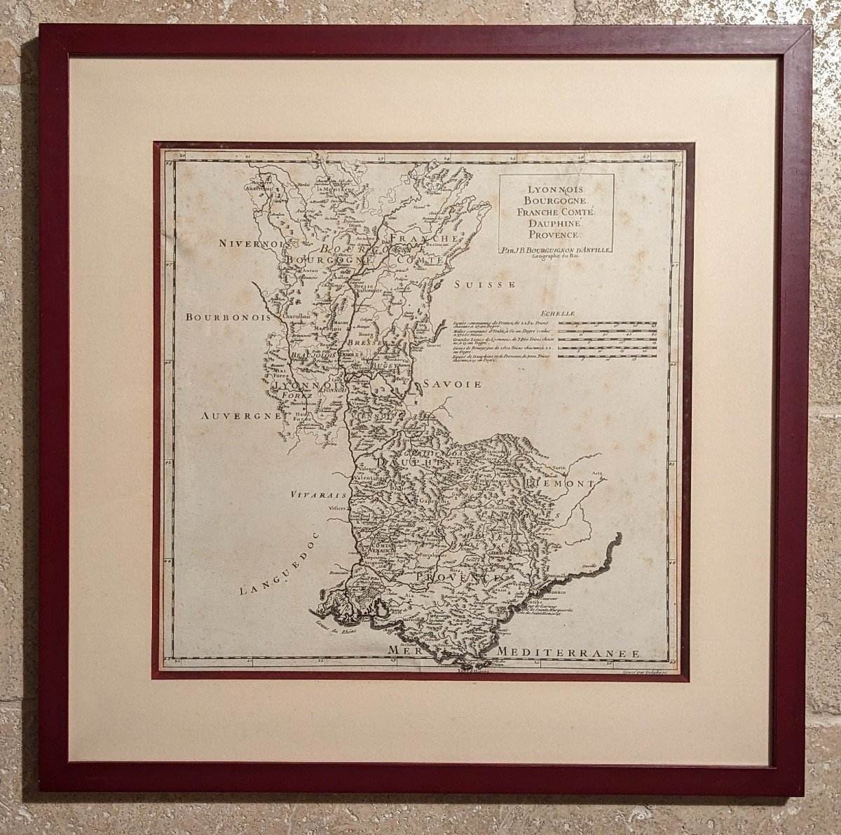 Map By Bourguignon d'Anville. 1719-photo-3