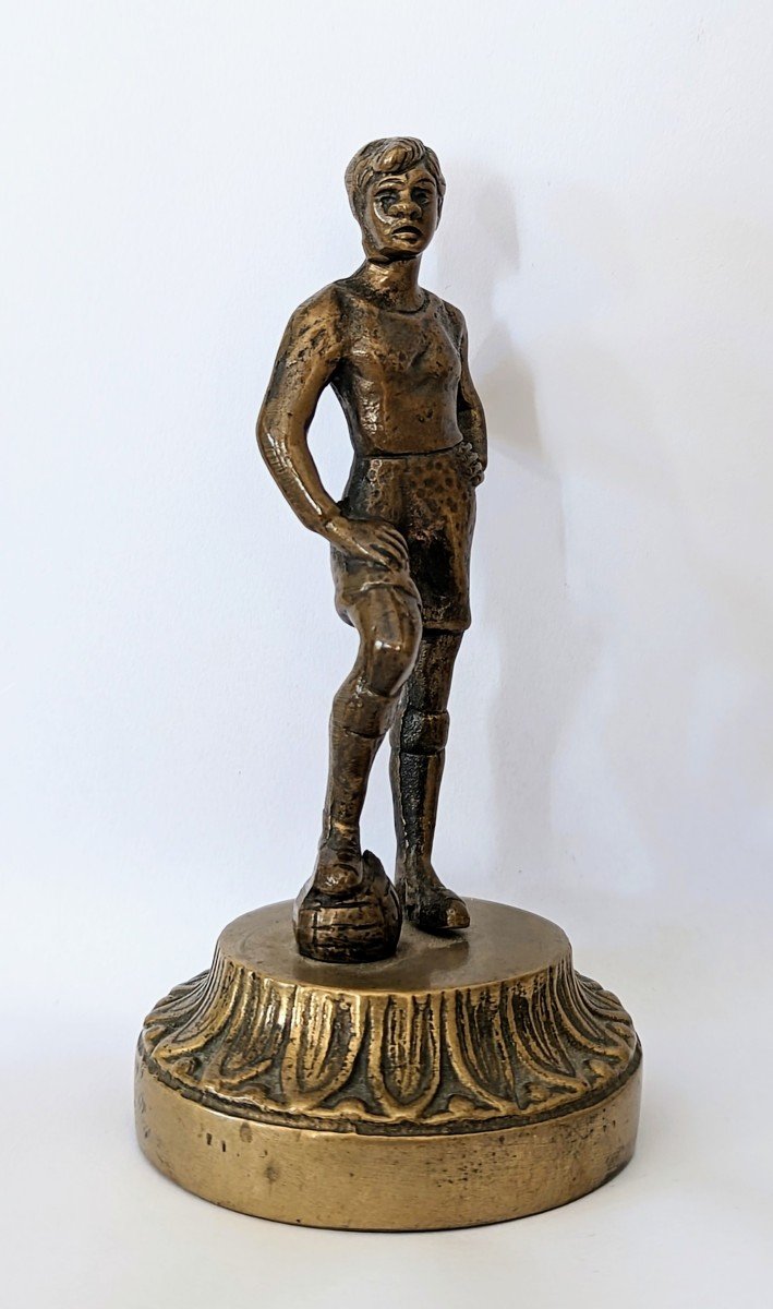 Bronze, Footballeur années 30.-photo-2