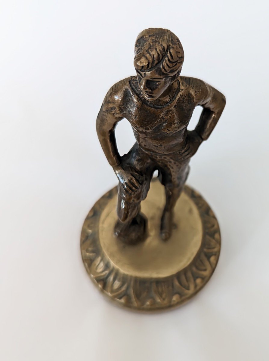 Bronze, Footballeur années 30.-photo-6