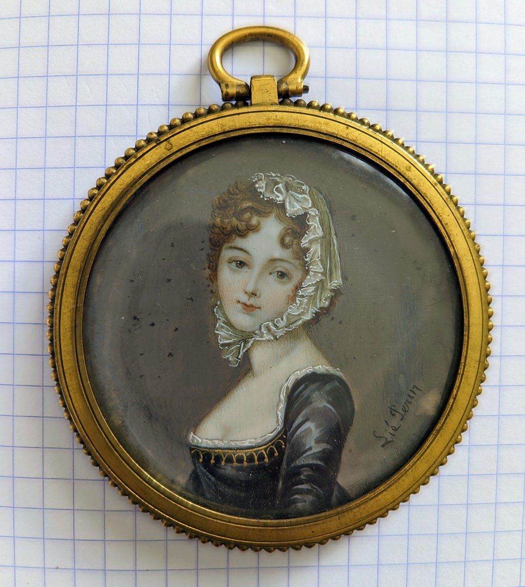 Miniature Signed Lié Perin