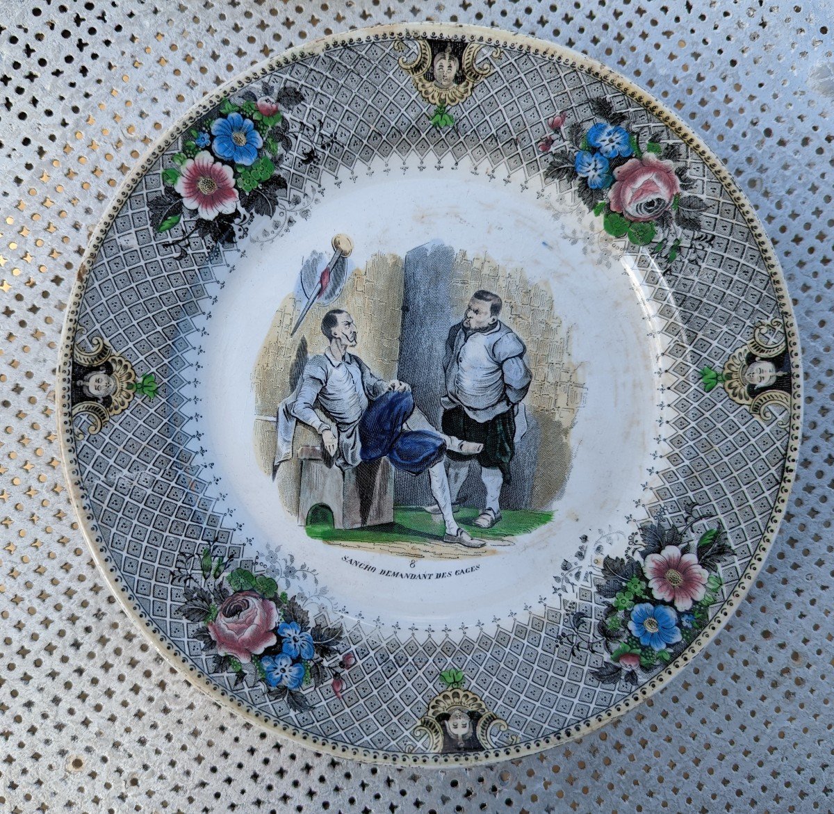 6 Assiettes Leboeuf Milliet Don Quichotte -photo-4