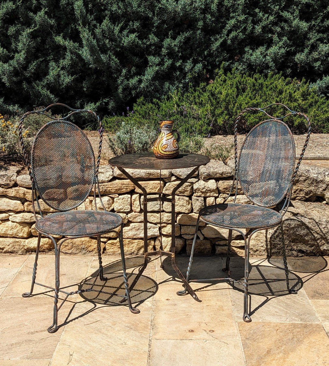 2 Iron Garden Chairs-photo-6