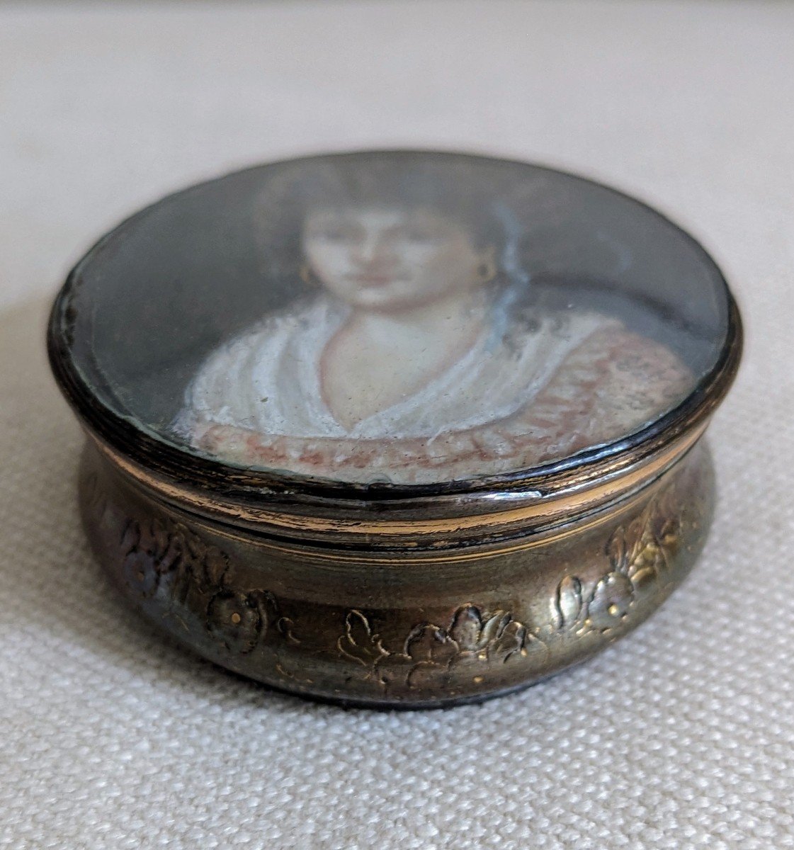 18th Century Box With Miniature Portrait-photo-2