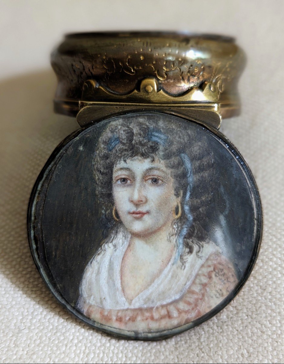 18th Century Box With Miniature Portrait-photo-4