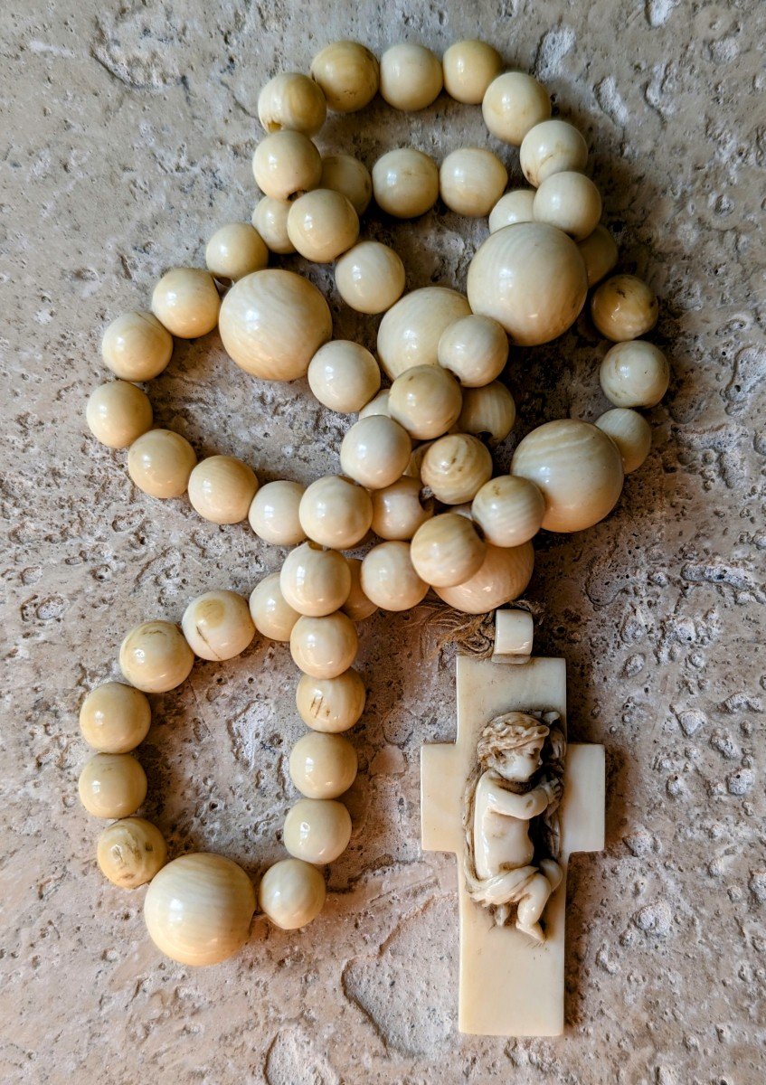 Rosary, Carved Cross Rosary-photo-2