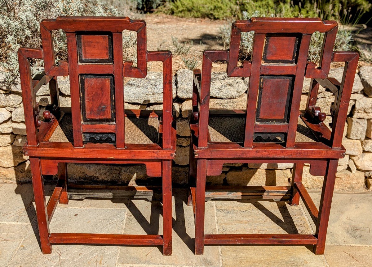 Paire de fauteuils chinois -photo-4