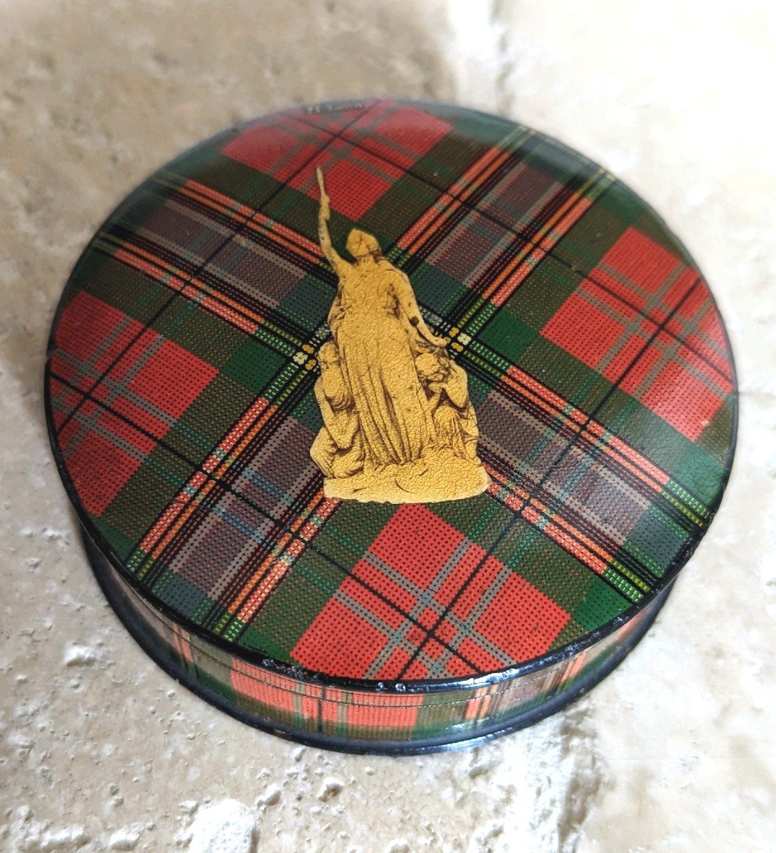 Boîte époque Victorienne. Tartan Clan Mc Lean