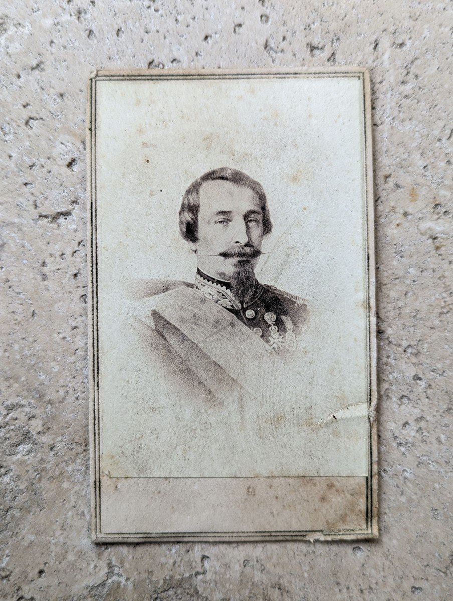 Napoléon III, tirage albuminé Cdv vers 1860-photo-2
