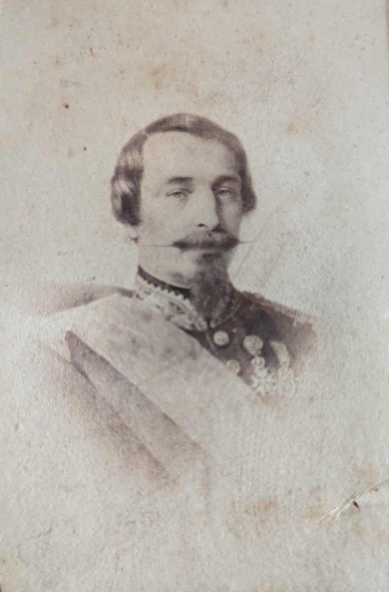 Napoléon III, tirage albuminé Cdv vers 1860