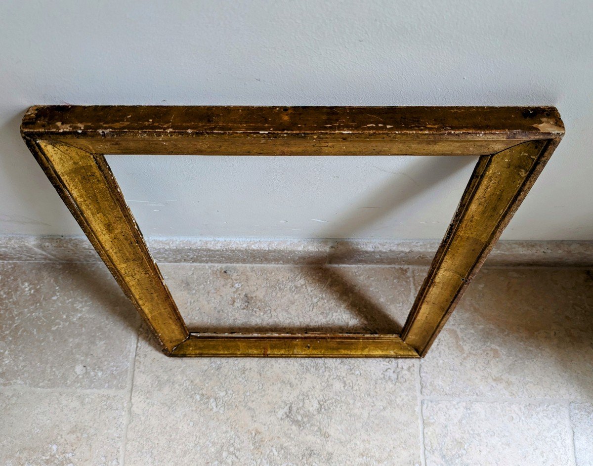Frame In Molded Gilded Wood-photo-2