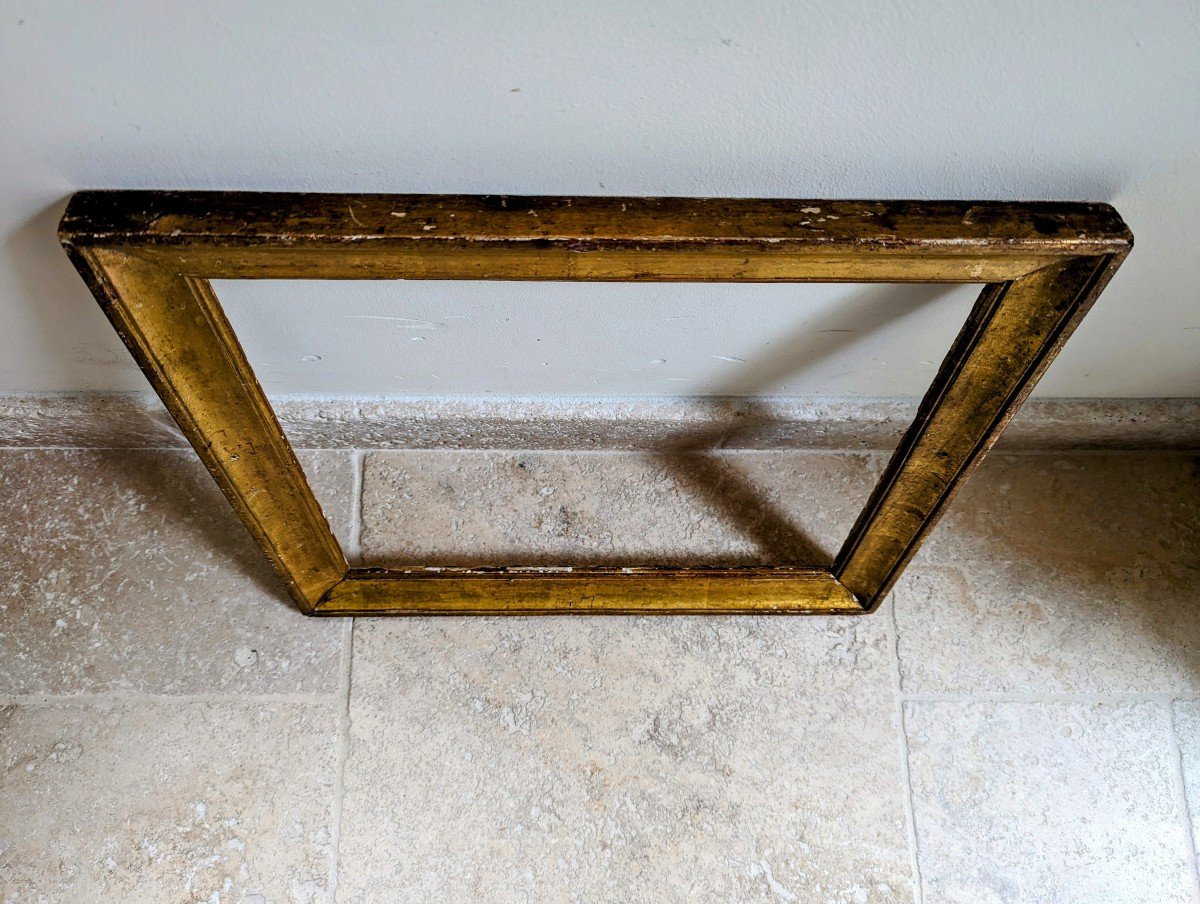Frame In Molded Gilded Wood-photo-3