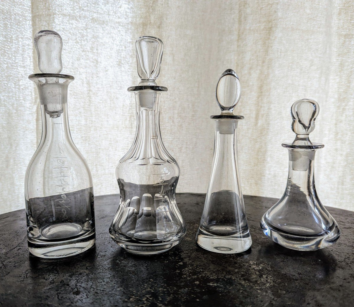 Set Of 4 Absinthe Topettes.-photo-2