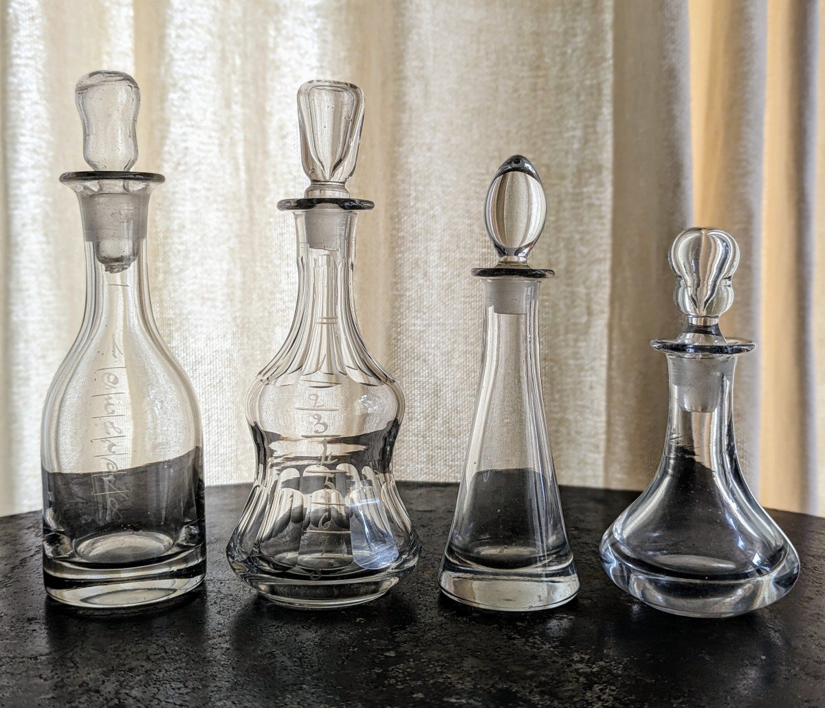 Set Of 4 Absinthe Topettes.-photo-2