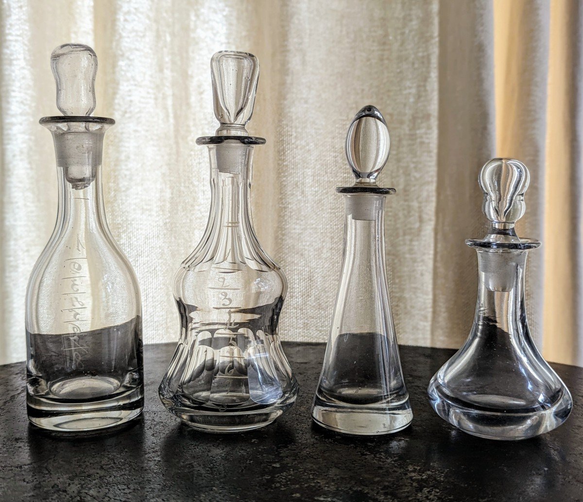 Set Of 4 Absinthe Topettes.-photo-3