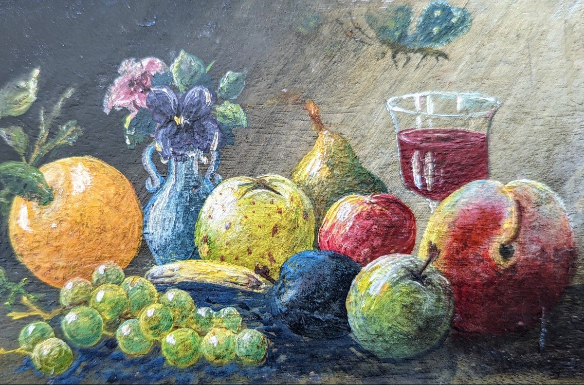 Double-sided Painting: Still Life & Orientalist -photo-5