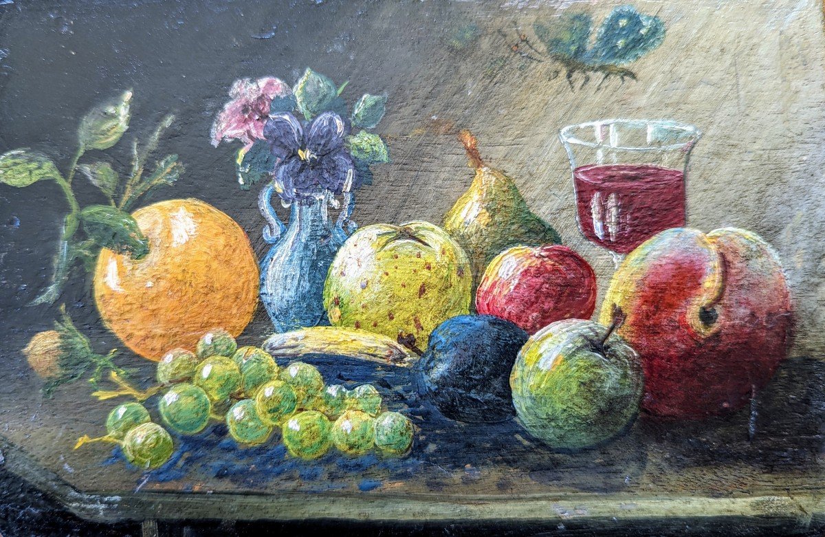 Double-sided Painting: Still Life & Orientalist -photo-6