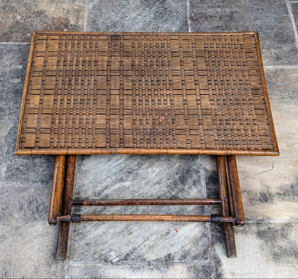 Table pliante en bois début XXème -photo-3