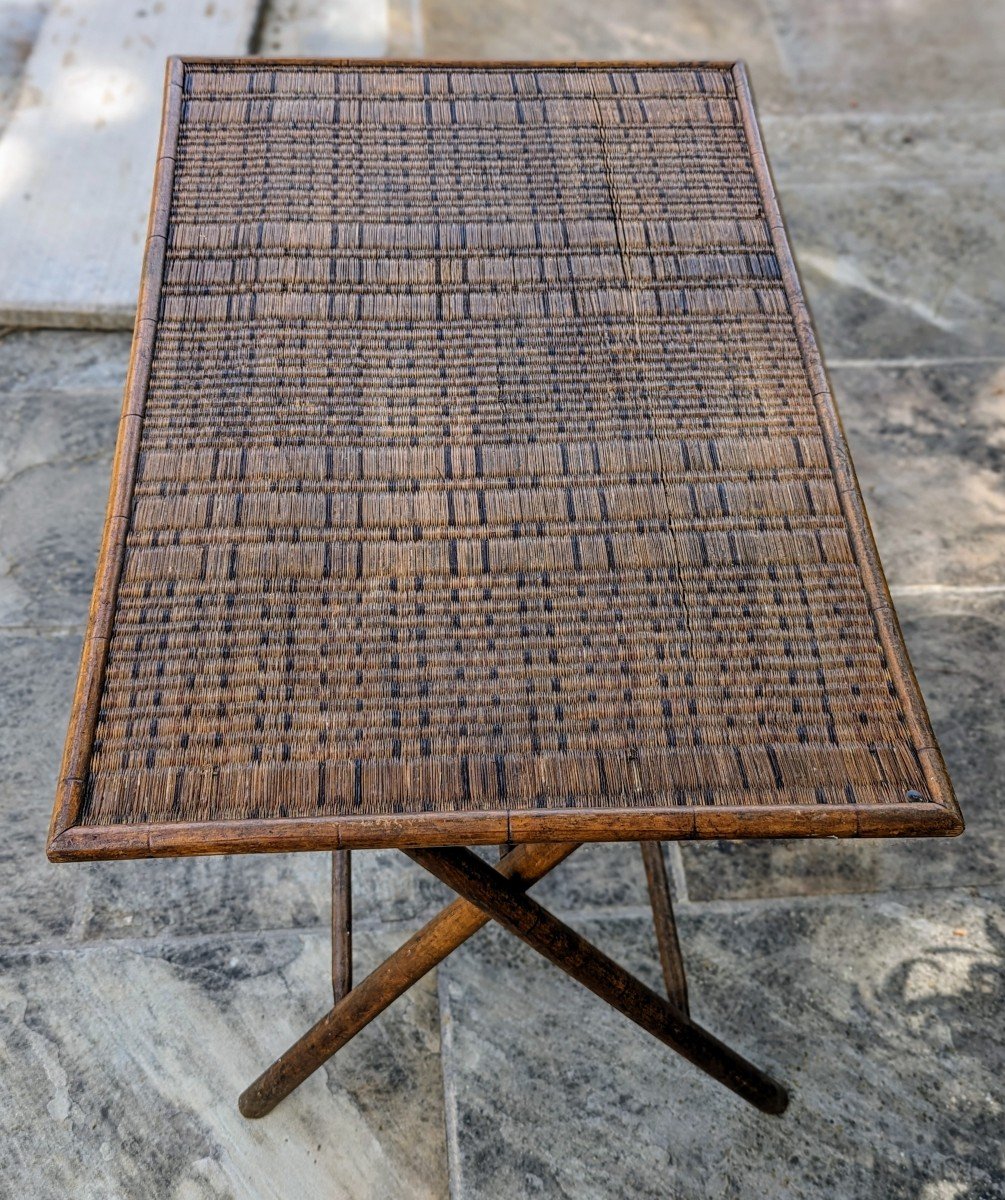 Wooden Folding Table Early 20th Century -photo-5