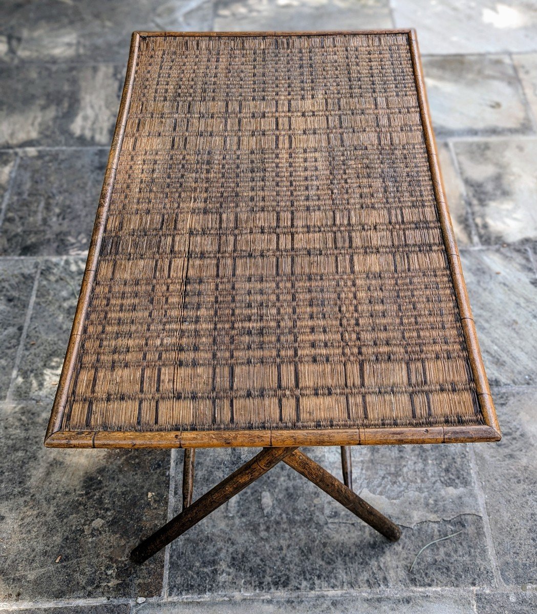 Wooden Folding Table Early 20th Century -photo-6