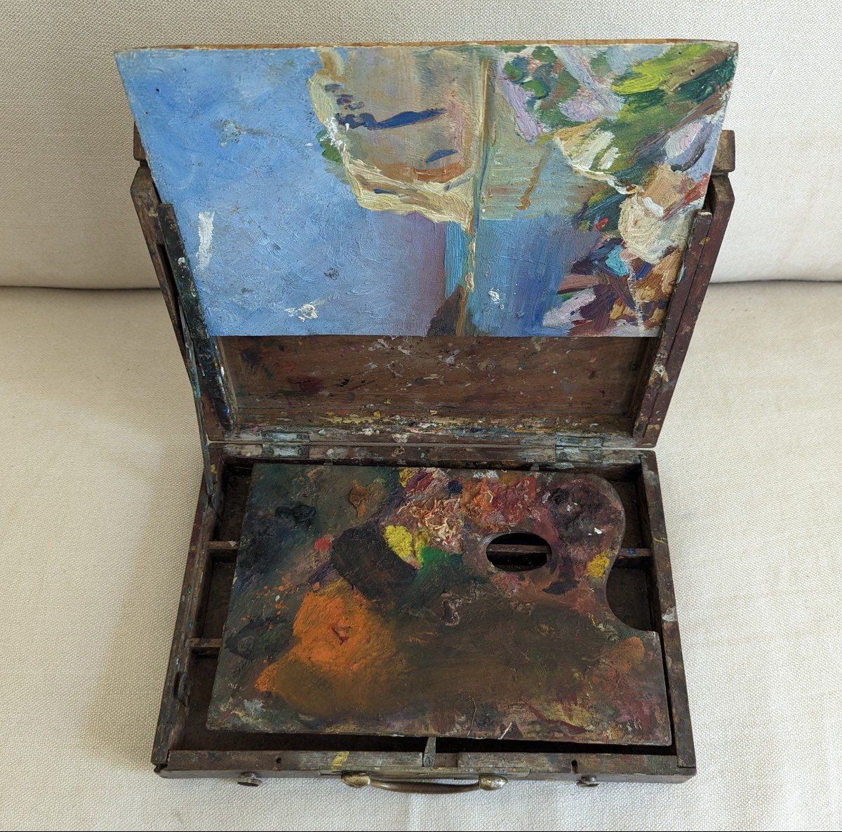 Painter's Case With A Work By The Artist -photo-2