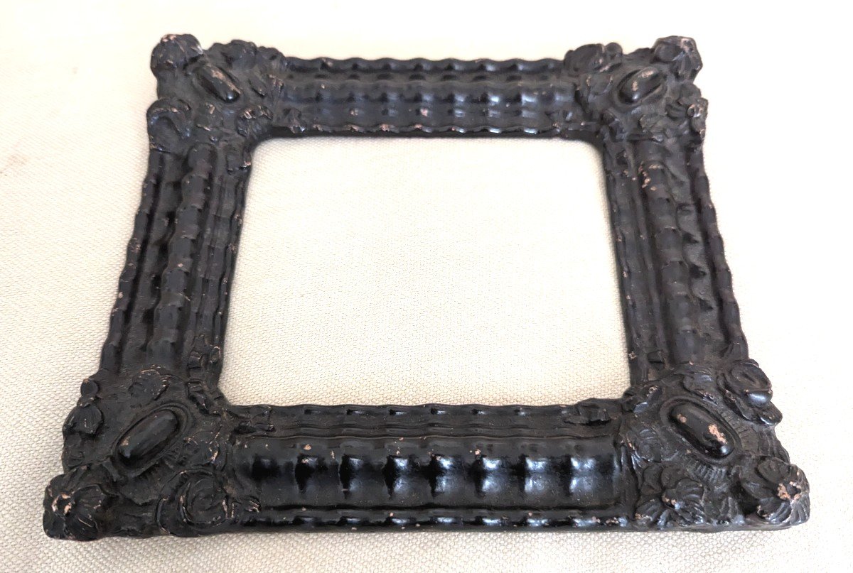 Napoleon III Blackened Wooden Photographic Frame-photo-1