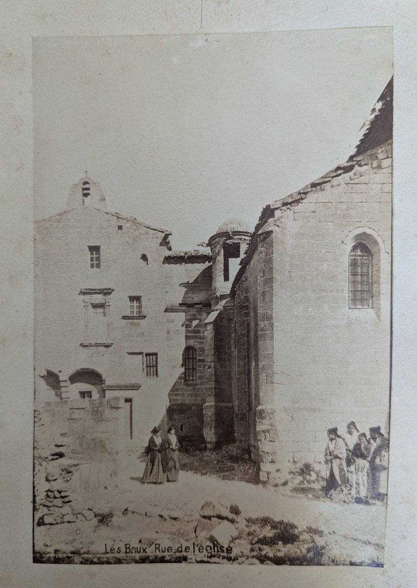 2 19th Century Albumen Prints Les Baux De Provence -photo-2