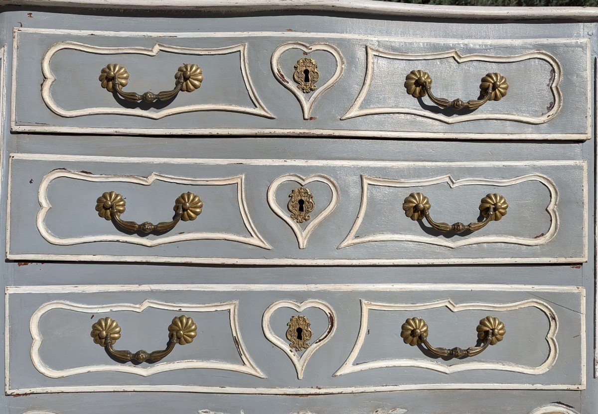 Louis XV Period Patinated Chest Of Drawers -photo-3