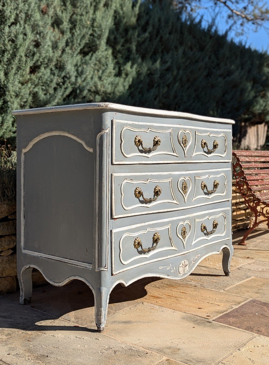 Louis XV Period Patinated Chest Of Drawers -photo-8