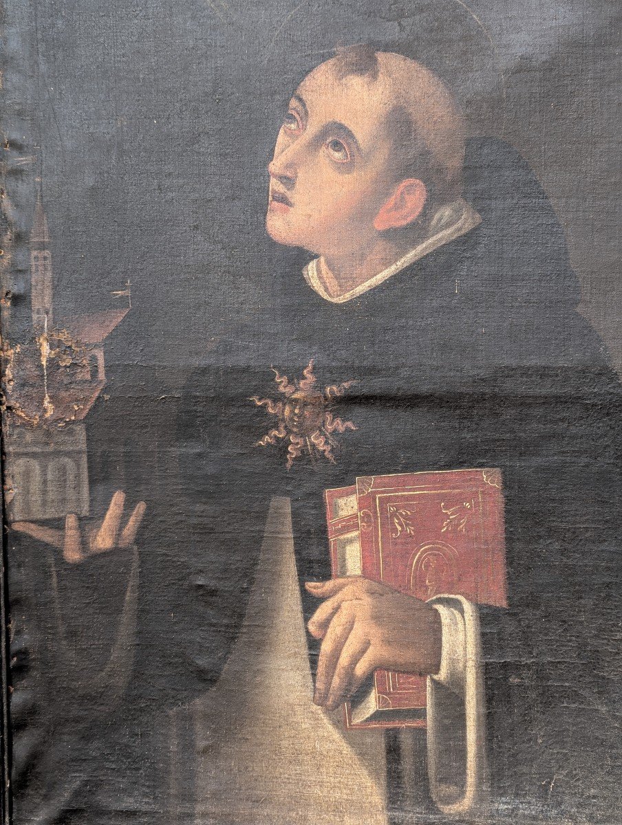 Saint Thomas Aquinas - 18th Century Portrait -photo-3