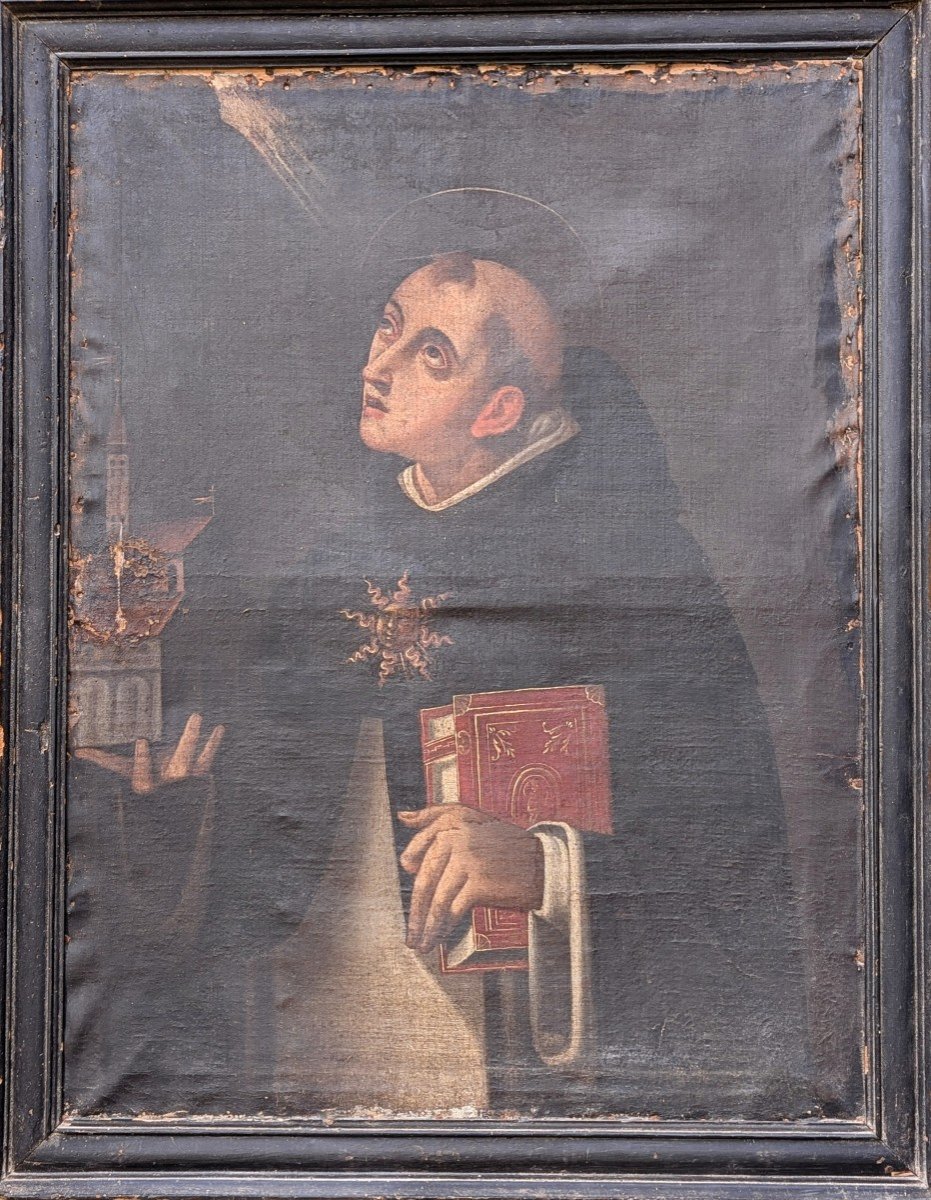 Saint Thomas Aquinas - 18th Century Portrait -photo-5