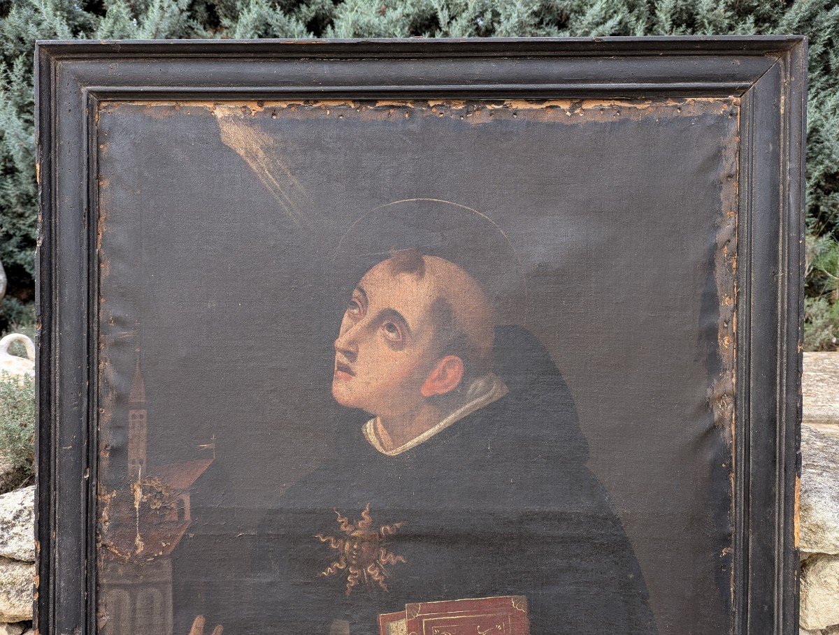 Saint Thomas Aquinas - 18th Century Portrait -photo-6