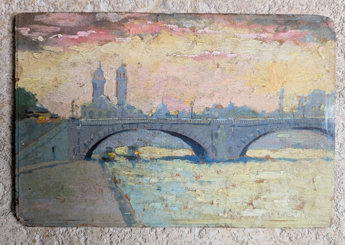 Paris : La Seine, Le Pont de l'Alma et l'Ancien Palais du Trocadéro -photo-2