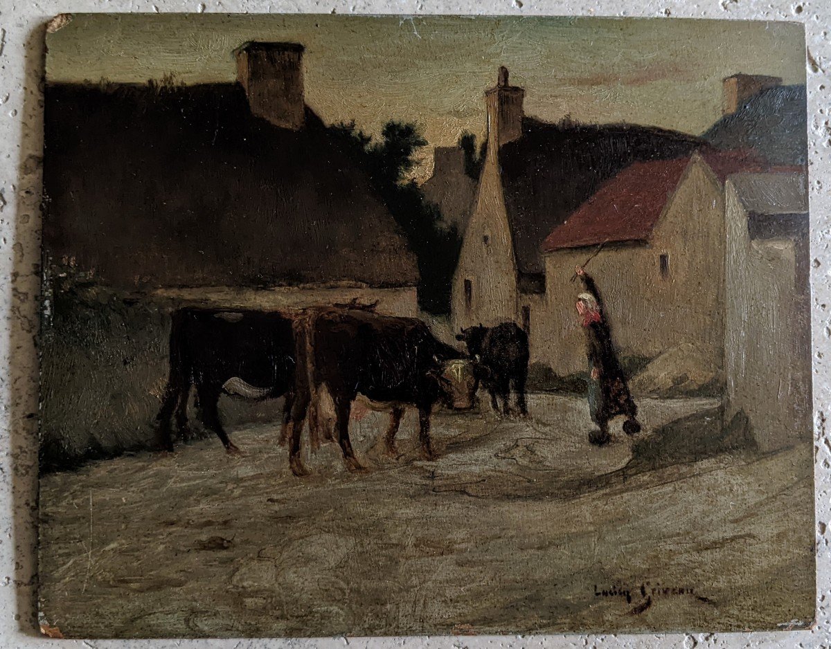 Proantic: The Farmer And Her Herd. Lucien Griveau