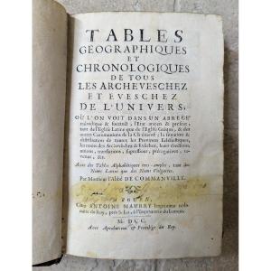 1700. Geographical And Chronological Tables Of All The Archbishoprics And Bishoprics Of The Universe