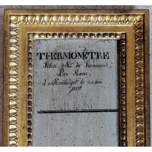 Thermomètre selon Mr de Réaumur. 1813