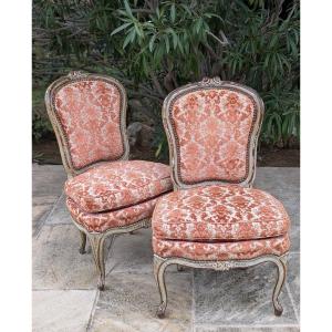 Pair Of Louis XV Armchairs