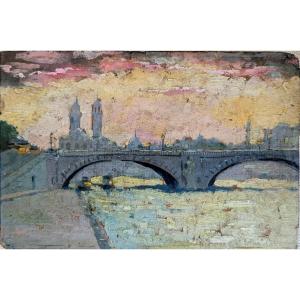 Paris : La Seine, Le Pont de l'Alma et l'Ancien Palais du Trocadéro 