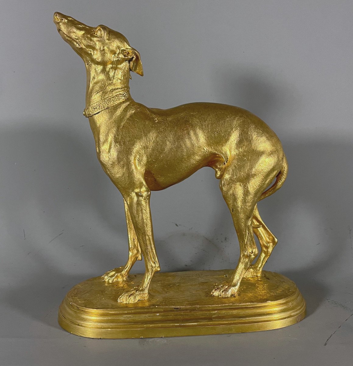  Isidore Bonheur 1827-1901 Levrier Bronze Doré 