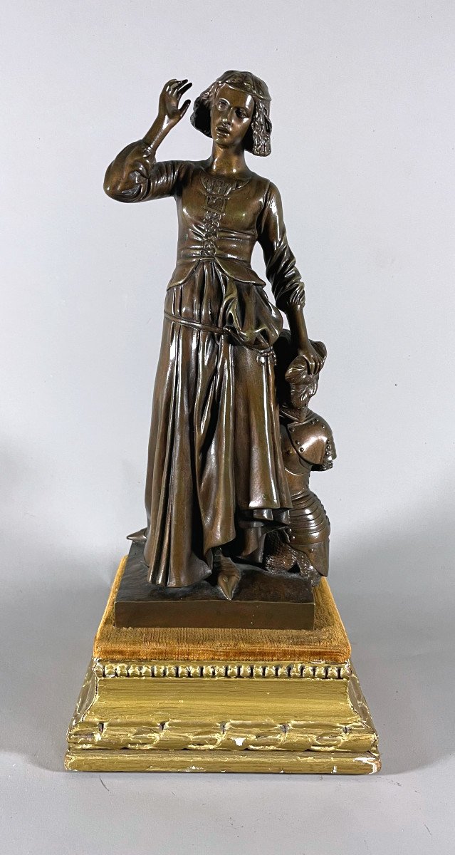  François Rude 1784-1855 Jeane d'Arc Bronze Patiné 